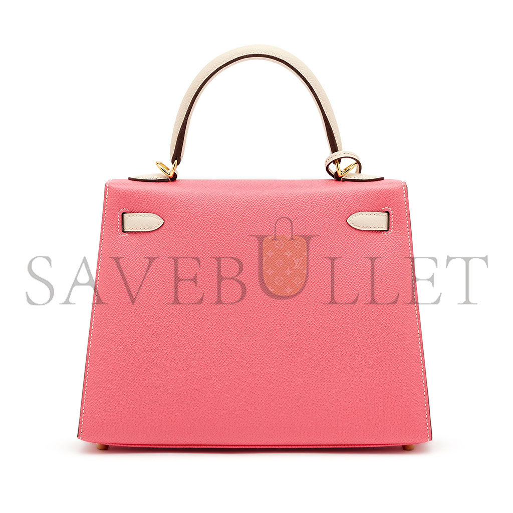 H**mes master rose kelly 25 gold hardware (25*17*7cm)